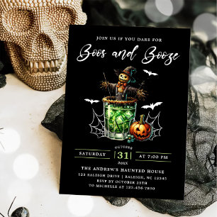 Boos och Sprit Halloween fest Inbjudningar