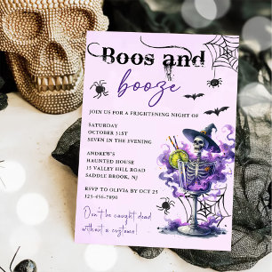 Boos och Sprit Halloween fest Inbjudningar