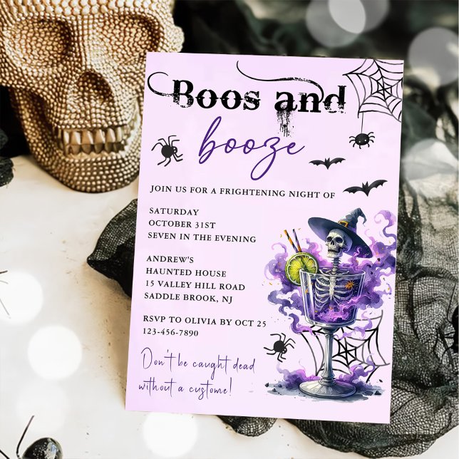 Boos och Sprit Halloween fest Inbjudningar (Skapare uppladdad)