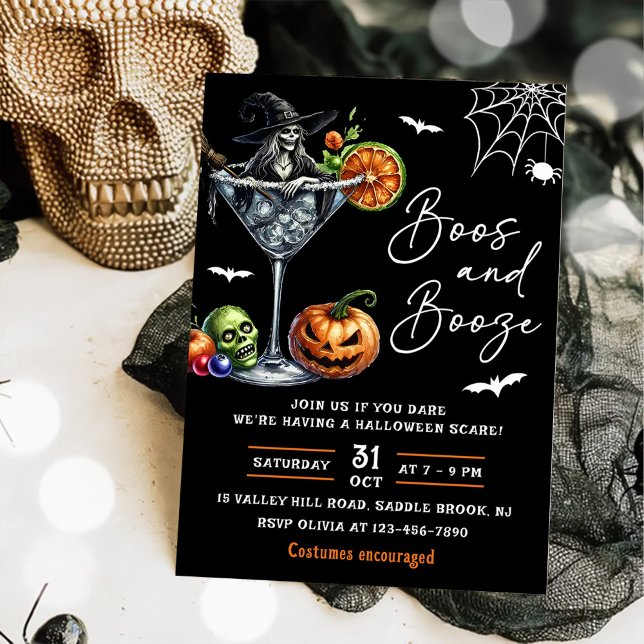 Boos och Sprit Halloween fest Inbjudningar (Skapare uppladdad)