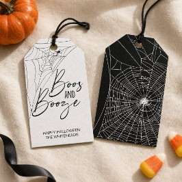 Boos och sprit Halloween-fest Presentetikett