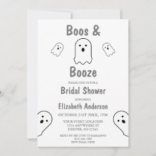 Boos och Sprit Halloween Möhippa Inbjudningar