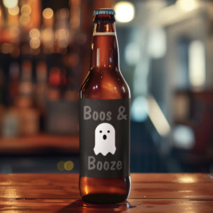 Boos och Sprit Halloween Ölflaska Etikett