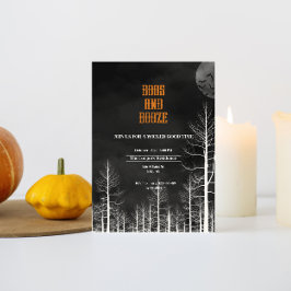 Boos och Sprit Mörk Skogen Halloween fest Inbjudningar