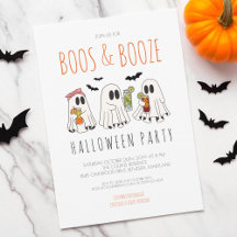 Boos och sprit Rolig spök vuxen Halloween-fest