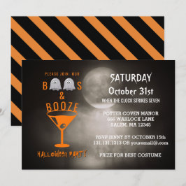 Boos och Sprit Vuxen Halloween fest Graveyard Inbjudningar