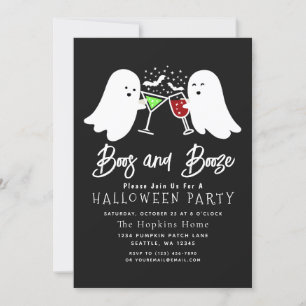 Boos och Sprit Vuxen Halloween fest Inv Inbjudningar