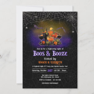 Boos & Sprit Halloween-inbjudan Inbjudningar