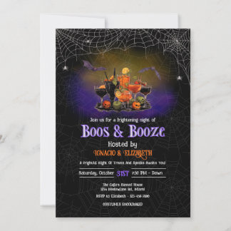 Boos & Sprit Halloween-inbjudan Inbjudningar