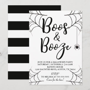 Boos & Sprit Halloween-inbjudan Inbjudningar
