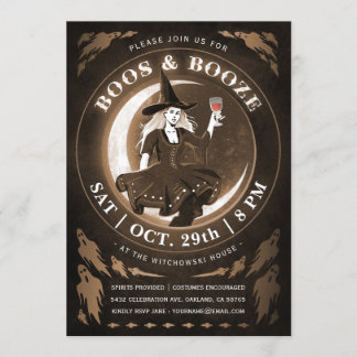 Boos & Sprit Halloween-inbjudningar Inbjudningar
