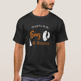 Boos & Sprit Halloween Orange & Black-inbjudan T Shirt