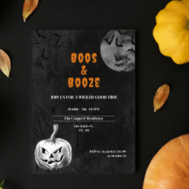 Boos & Sprit, Vuxen Halloween fest Inbjudningar