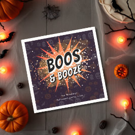 Boos & Sprit Vuxen Halloween-inbjudan Pappersservett