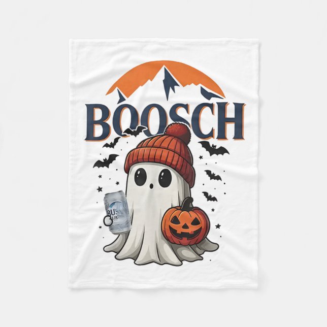 Boosch Light Halloween Cute Ghost Pumpkin Fleecefilt (Framsidan)