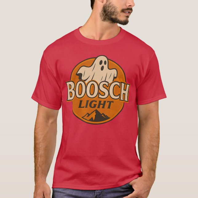 Boosch Ljus Halloween Spöke T Shirt (Framsida)