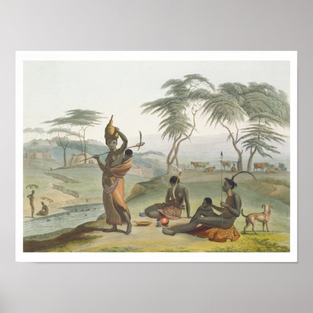 Boosh Wannahs, tallrik 8 från "African Scenery and Poster (Framsidan)