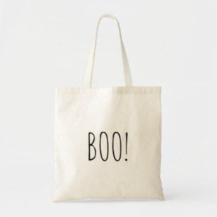 Boospooky enkel typografi minimalist Halloween Tygkasse