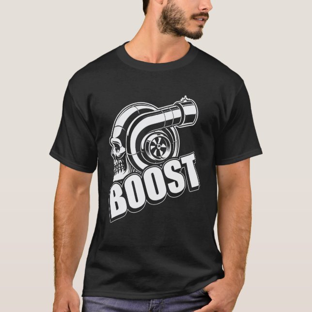 Boost För Biltuning T-shirt Riktig Mekaniker 1 (Framsida)