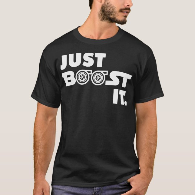 Boost, Turbo och Turbocharger Engine och T Shirt (Framsida)