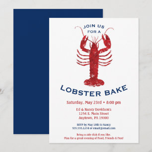 Booster Bake Boil Investigation Seafood Dinner Inbjudningar