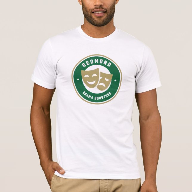 Booster Logo Rund - Vit t-shirt (Framsida)