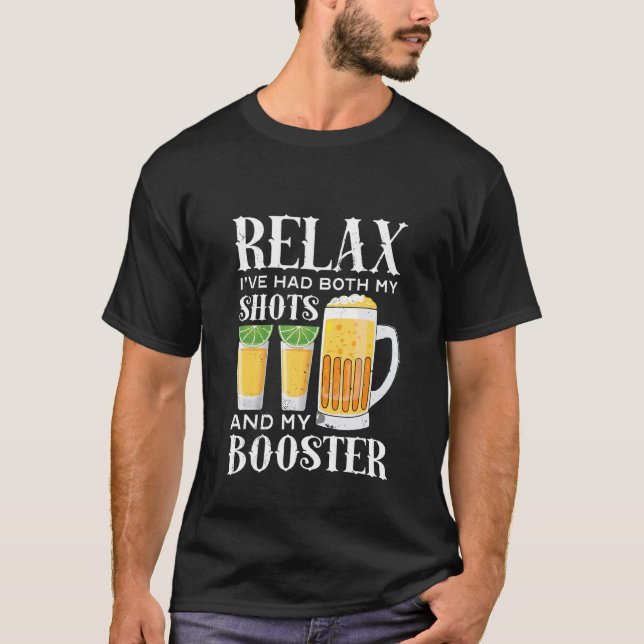 Boostervaccin Pro vaccinering Tredje vaccinet hade T Shirt (Framsida)