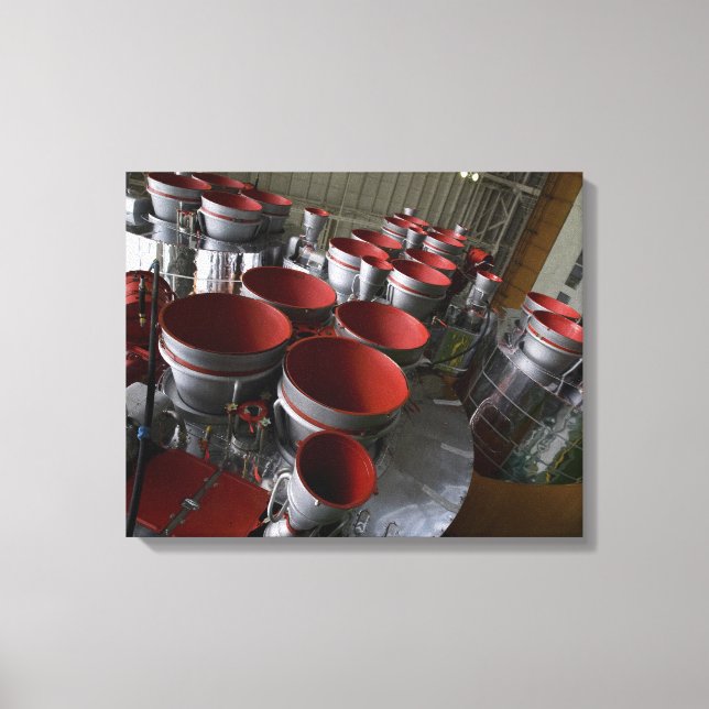 Boostrarna på rymdfarkosten Soyuz TMA-14 2 Canvastryck (Framsida)