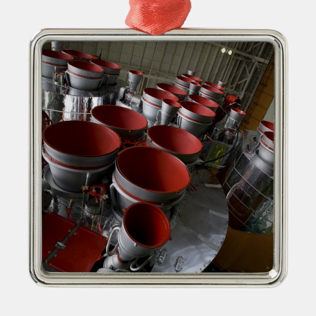 Boostrarna på rymdfarkosten Soyuz TMA-14 2 Julgransprydnad Metall (Framsidan)