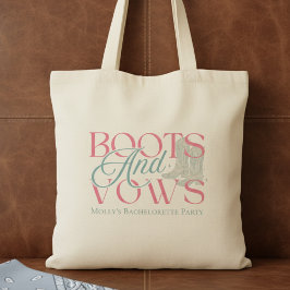 Boot and Vows - Western Bachelorette Party Design Tygkasse