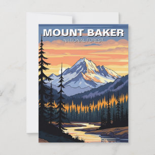 Boot Baker National Forest Washington-resa Vykort