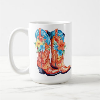 Boot Blommigt Design 15 oz Classic Mugg