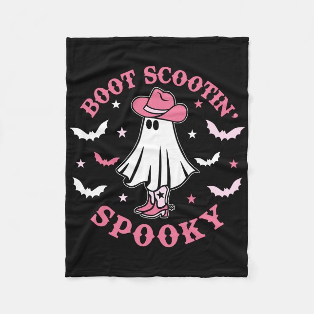 Boot Boogie Scootin Women Girl Halloween Fleecefilt (Framsidan)