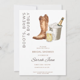 Boot, Brews och Bubly Möhippa Inbjudan