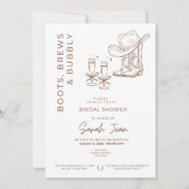 Boot, Brews och Bubly Möhippa Inbjudan