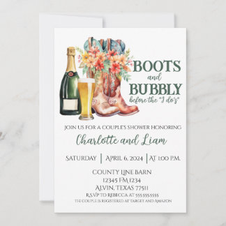 Boot & Bubly before the I Do's Inbjudningar