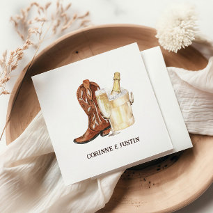 Boot & Bubly Rustic Western Möhippa Pappersservett