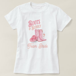 Boot & Bubly Western Cowgirl Rosa Möhippa T Shirt