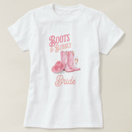 Boot & Bubly Western Cowgirl Rosa Möhippa T Shirt