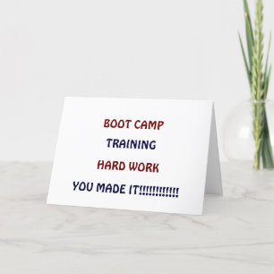 BOOT CAMP - DU GJORDE DET!!! KORT