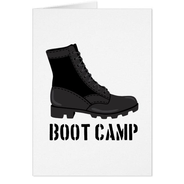 Boot Camp Hälsningskort (Framsidan)