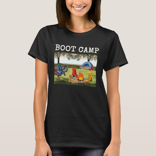 Boot Camp skjuter inte ut Footwearna och Ki T Shirt (Framsida)