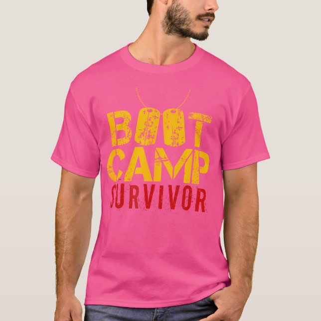 Boot Camp Survivor T Shirt (Framsida)