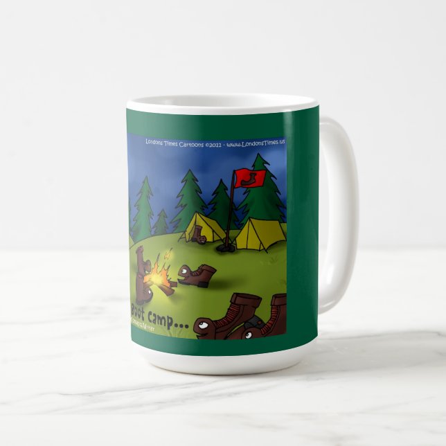 Boot Campfire Tales: En Själsfridande Reträtt Kaffemugg (Framsida höger)