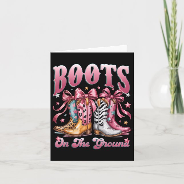 Boot Cowboy Western Cowgirl Rosa Leopard Boots on Kort (Framsida)