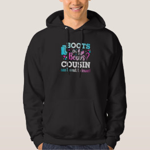 Boot eller bog Cousin Gender Reveal Baby Shower An Hoodie