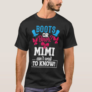 Boot eller Gender Bows Reveal Party Mimi Baby Anno T Shirt