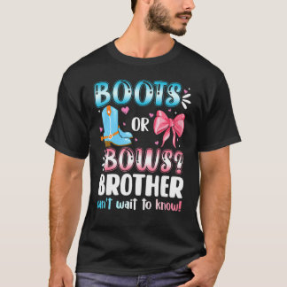 Boot eller Gender för kupébroder visar babyskor PR T Shirt