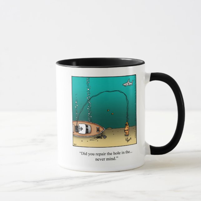 Boot Humor Mugg Gift (Höger)