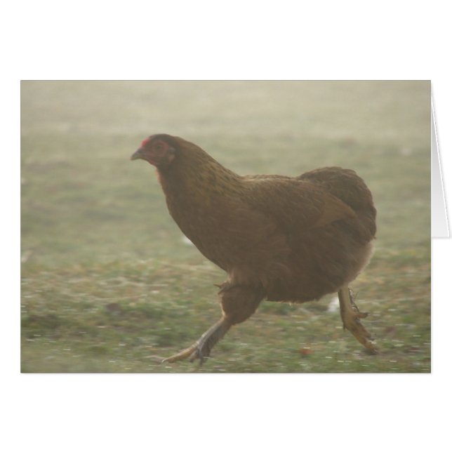 Boot i Fog Hälsningskort (Framsidan Horizontal)